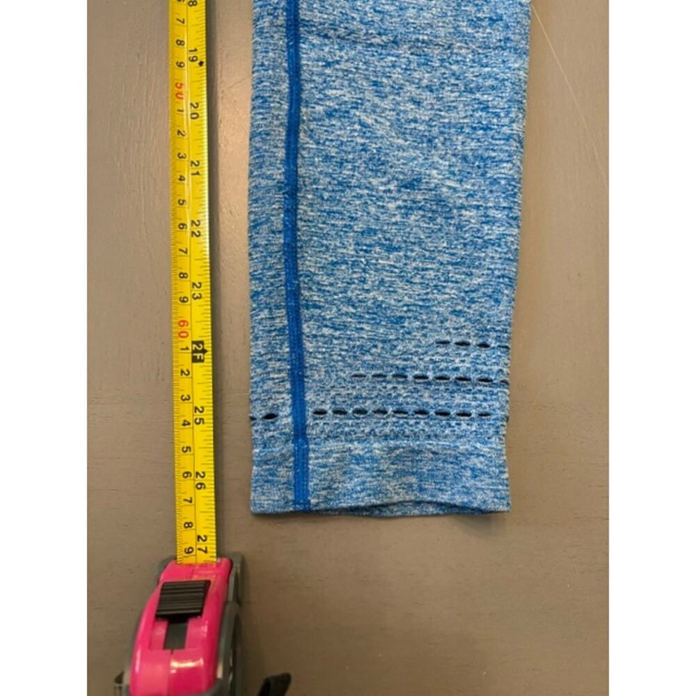 Gymshark Vital Seamless Leggings Blue Heather Marl High Rise Yoga Pants Size S - Picture 11 of 12